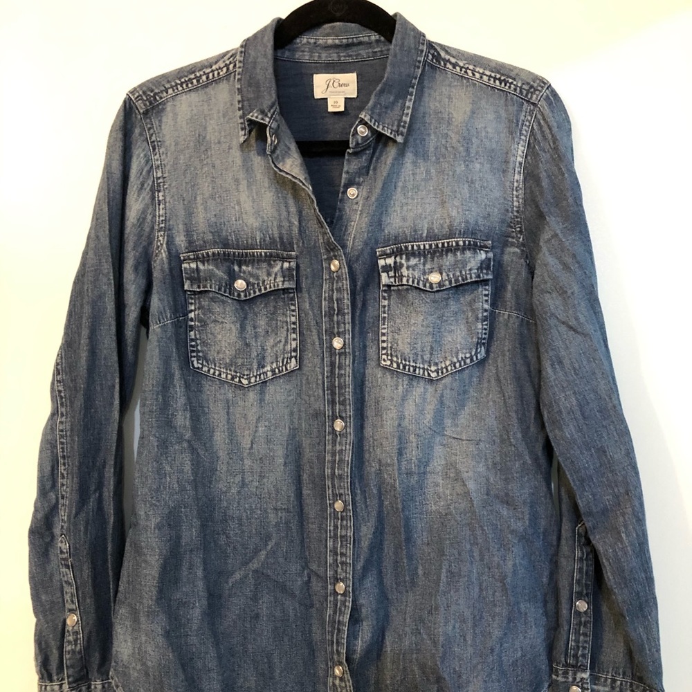 J.Crew chambray shirt, size 10